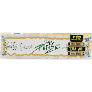PURIZE papírky King Size Wide, 42 ks v balení, nebělené (PURIZE King Size Wide - extra široké papírky 53 × 108 mm, nebělené, ultra tenké, 42 listů v balení, maximální prostor pro balení.)