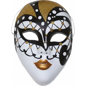 Karnevalová maska Benátská maska se zlatým zdobením