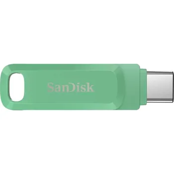 USB flash disk SanDisk Ultra Dual Drive Go/128GB/USB 3.2/USB-A + USB-C/Zelená