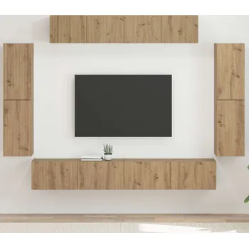 Obývací stěna vidaXL Televizní skříň 8 pcs Artisanový dub [3409149]