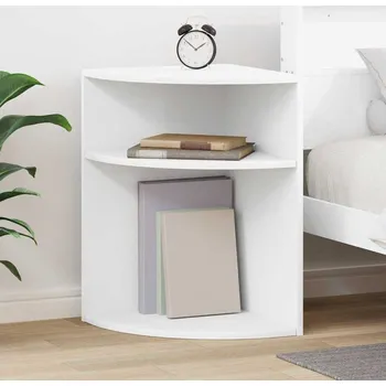 Konferenční stolek vidaXL Odkládací stolek Bílá 39,7 x 39,7 x 60 cm kompozitní dřevo [891130]