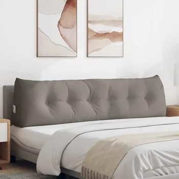 Polštář vidaXL Polštář na záda Taupe 180 x 24 x 50 cm textil [42014563]