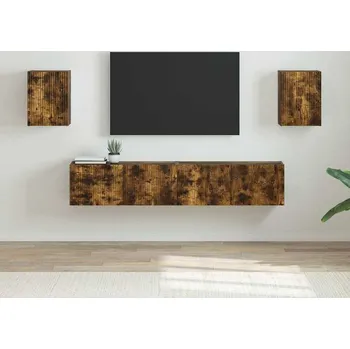 Obývací stěna vidaXL TV wall cabinet Nástěnný 2 pcs Kouřový dub 30 x 31 x 40 cm [892260]