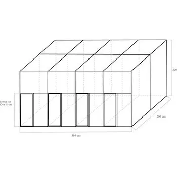 Stavebnice čtyřvoliéry 4x2x2m ECONOMY