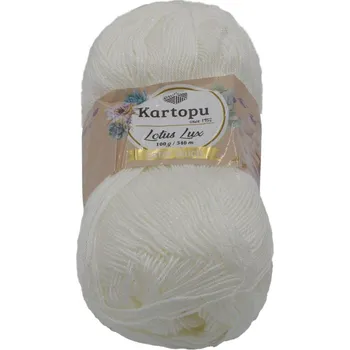 Příze Příze LOTUS LUX - 100g / 340 m Bílá