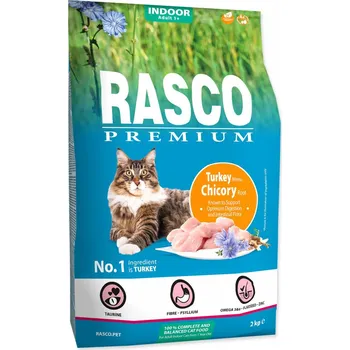Krmivo pro kočku Rasco premium Krmivo Indoor krůta s kořenem čekanky 2kg