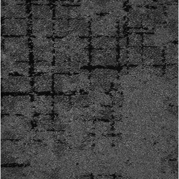 Koberec Belgotex kobercové čtverce Macro 97 šedo-černý