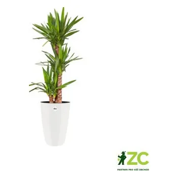 Obal na květináč Obal Brussels Diamond High - white 40 cm