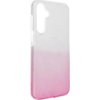 Pouzdro na mobilní telefon OEM Pouzdro Forcell SHINING SAMSUNG Galaxy A16 5G transparent růžové