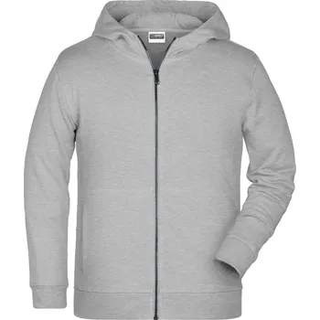 Dívčí mikina Dětská mikina s kapucí JN 8026K grey heather XS