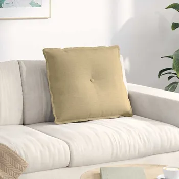 Polštář vidaXL Polštář na záda Šedozelená 60 x 50 cm Žebrovaná látka [42014697]