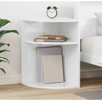 Konferenční stolek vidaXL Odkládací stolek Vysoce lesklá bílá 39,7 x 39,7 x 60 cm [891134]