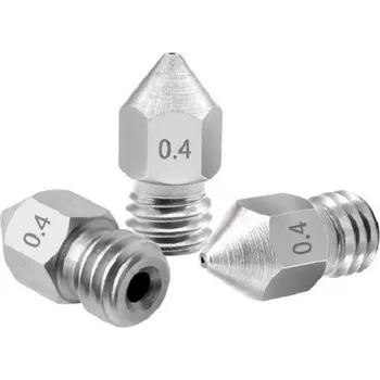 3D tisk MK8 tryska nerez ocel 0.6