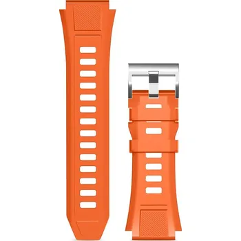 Řemínek na hodinky Řemínek silikonový ALIGATOR 22mm, oranžový