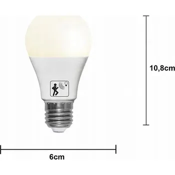 Osvětlení Star Trading Sensor Opaque LED A60 E27 4,8W 230V 470lm 2700K 