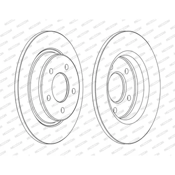 Auto-moto Brzdový kotouč FERODO DDF1546C