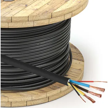 Napájecí kabel EV Akyga AK-SC-E24 CU 3x6mm² + 2x0,75mm² 1fázový 32A 450/750V na metr