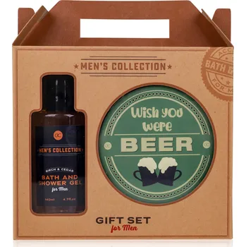 Sprchový gel ACCENTRA SET koupelový MEN´S COLLECTION včetně 2 pivních podtácků