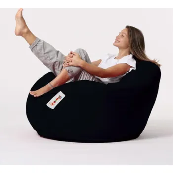 Sedací pytel Sedací vak Hanah Home Premium XXL Černý