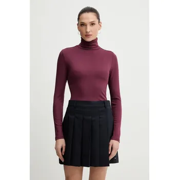 Pánská móda Tričko s dlouhým rukávem Levi's A8769.0018 burgundské 93X, vel. M