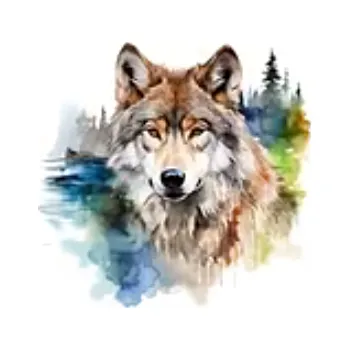 Nášivka Nažehlovací obrázek - vlk III (9,0 x 8,7 cm)