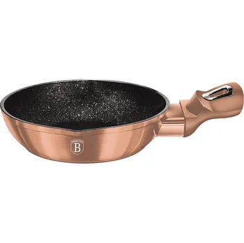 Hrnec Berlinger Haus Mělký hrnec s mramorovým povrchem 16cm METALLIC LINE ROSE GOLD EDITION 19423&nbsp;BH/6133