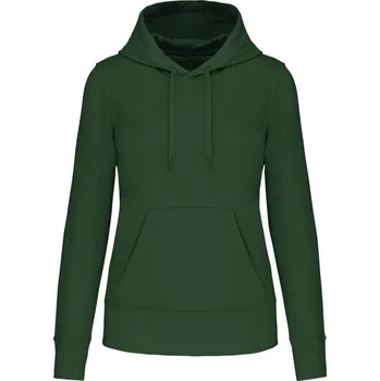 Dámská mikina Dámská ekologická mikina s kapucí K 4028 forest green XL