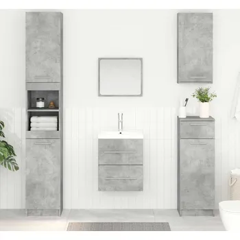 vidaXL Skříňka pod umyvadlo Nástěnný Betonově šedá 38,5 x 41 x 48 cm [880447]