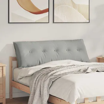 Bytový textil vidaXL Polštář na záda Světle šedá 140 x 50 cm Mikrovlákno [42014860]