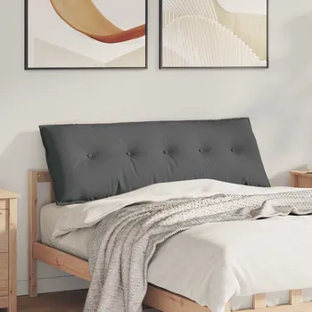 vidaXL Polštář na záda Tmavě šedá 140 x 19 x 50 cm textil [42014831]