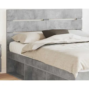 vidaXL Čelo postele s čelo Betonově šedá 150 cm kompozitní dřevo [887532]