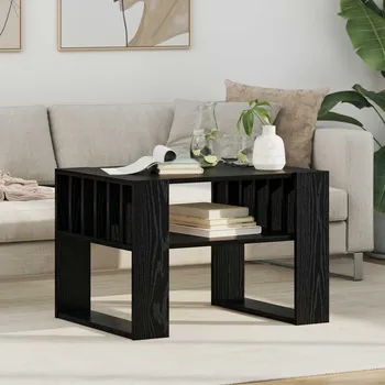 Konferenční stolek vidaXL Konferenční stolek Černý dub 66 x 49,5 x 45 cm kompozitní dřevo [8000117]