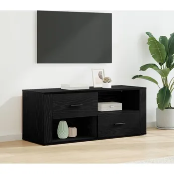 Televizní stolek vidaXL Televizní skříň Černý dub 100 x 35 x 40 cm kompozitní dřevo [881014]