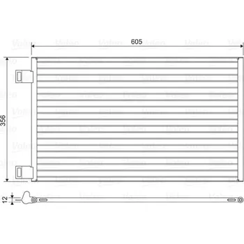Výparník klimatizace Kondenzátor, klimatizace VALEO 822553