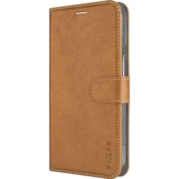 Pouzdro na mobilní telefon Pouzdro typu kniha FIXED Opus pro Samsung Galaxy S25 Ultra, hnědé