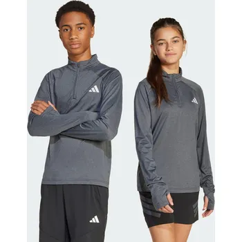 Dámská mikina ADIDAS Dětské tričko All Sports Favorite 1/4-Zip 7 LET ČERNÁ|ŠEDÁ