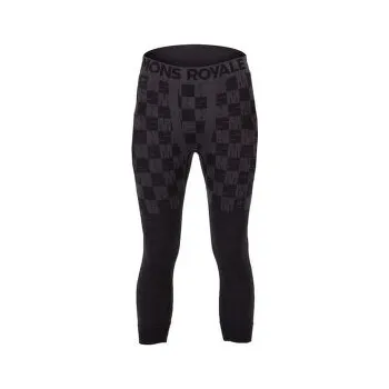 Pánské kalhoty Mons Royale Ascender Merino Seamless 3/4 Legging Men Forged Iron / Black šedá L