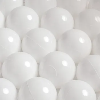 PLUSH NEST Míčky do suchého bazénu 50 ks (Ø 6 cm, bílé)