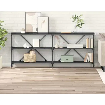 Konzolový stolek vidaXL Konzolový stolek Černý dub 180 x 30 x 75 cm kompozitní dřevo [881907]