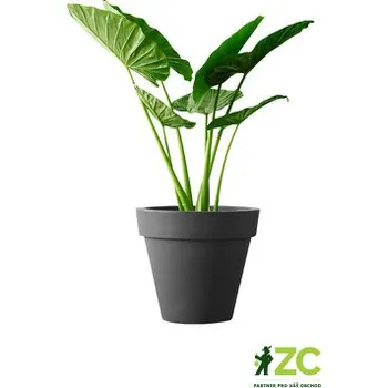 Obal na květináč Obal Pure Round - antracit 120 cm