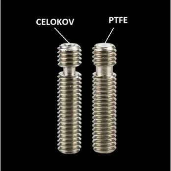 3D tisk Heatbreak MK8 - Celokov / Ptfe PTFE