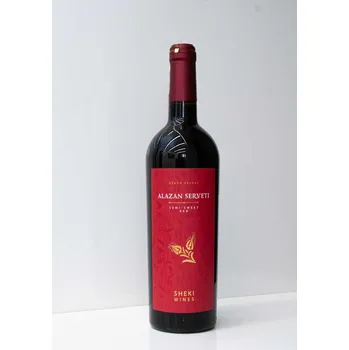 Víno Sheki Wines Alazan Serveti Semi-Sweet Red Wine 12% Alk, 0,75l