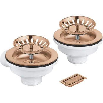 Sifon Grohe Výpust k dřezu kartáčovaný Warm Sunset 40997DL0