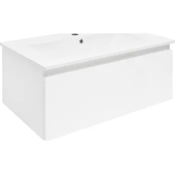 Ložnice Swiss aqua technologies Koupelnová skříňka s umyvadlem SAT B-WAY 79x30x45 cm bílá lesk BWAY80WU4