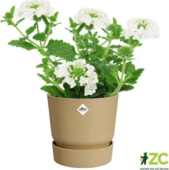 Obal na květináč Obal Greenville Round - golden sand 25 cm