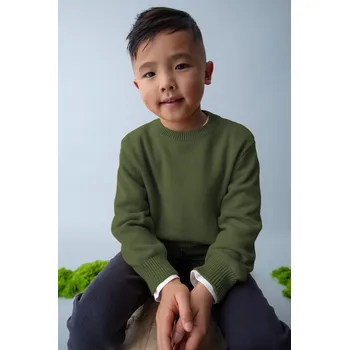 Dívčí svetr Dětský bavlněný svetr Mayoral 311.5E.Mini.9BYA zelená 79X, vel. 122