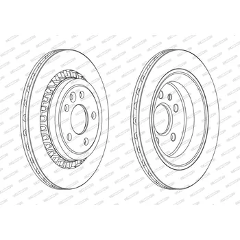 Auto-moto Brzdový kotouč FERODO DDF1802C
