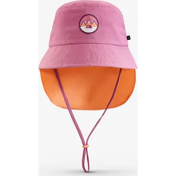 Klobouk QUECHUA Dětský turistický klobouk s UV ochranou MH 500 XS 50-53cm ORANŽOVÁ|RŮŽOVÁ