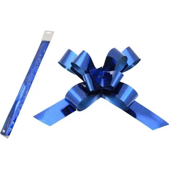 Stuha MFP Paper s.r.o. Dekorační stahovací stuha - metalická modrá - 1 ks