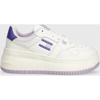 Dámská obuv Tenisky Tommy Jeans TJW RETRO BASKET FLATFORM ESS EN0EN02506 fialová 04X, EUR 40
